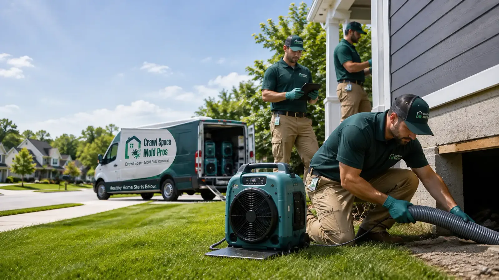 Crawl Space Mold Removal in Moravia, IA